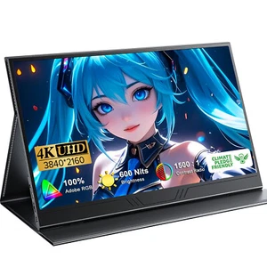 4K Portable Monitor 15.6" 3840x2160 UHD USB-C HDMI Gaming Monitor 100% Adobe RGB - Picture 1 of 10