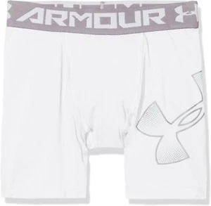 Under Armor Boy Underpants Underwear Mid Short Short Pants, White, S / M - Picture 1 of 2