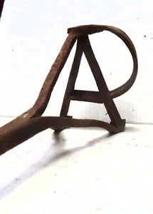 Antique Western Hand Forged Branding Iron - Letters AP - Picture 1 of 4
