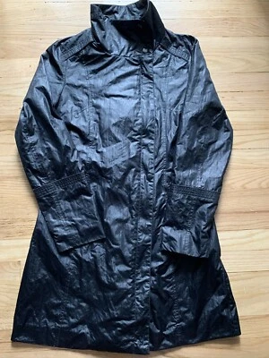 Chaqueta Marc New York Mujer Pequeña S Negra Gabardina Informal Foto 1 de 4