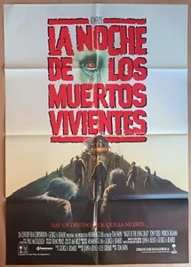 Night Of The Living Dead ORIGINAL Spanish '90 POSTER George Romero Tom Savini - Picture 1 of 2