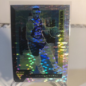 2020-21 Stephen Curry Panini Flux - Blue Cracked Ice #55