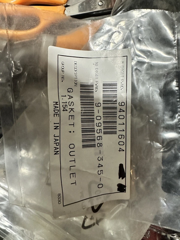 Junta tórica de salida Duramax/General Motors 9-09568-345-0 (94011604) NOS Foto 1 de 1