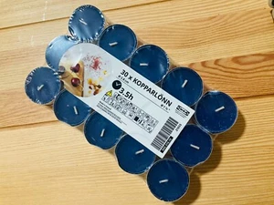 IKEA KOPPARLÖNN SCENTED TEALIGHT ALMOND SAFFRON & CARDAMON 30 PCS 905.516.10 NEW - Picture 1 of 3