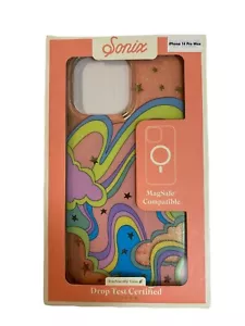 iPhone 14 Pro Max Pastel Rainbow Hard Shell Phone Case Cute Trending New - Picture 1 of 3