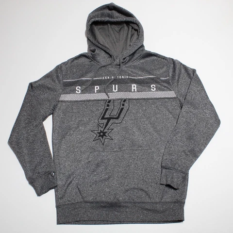San Antonio Spurs Hoodie NBA Sweatshirt Men's Small Gray Pullover UNK Cover