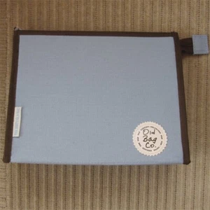 Blue & Brown Wash Bag / Clutch Bag - The Dirty Old Bag - by The Old Bag Company. - Picture 1 of 5
