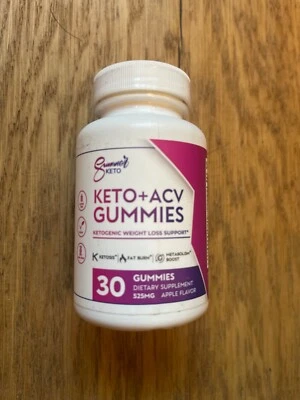 Summer Keto + ACV Gummies Suitable For Vegetarians 30 Gummies. NEW Exp 07/25 - Image 1 of 2