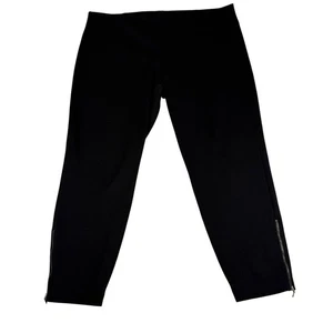 Eileen Fisher Woman Black Ankle Pants Zipper Hem Plus Size 1X - Picture 1 of 9