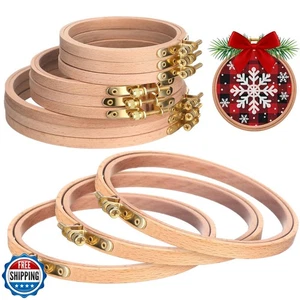 DoubleFill 9 Pcs Round Embroidery Hoops Sizes from 7 in to 9 in F - Picture 1 of 5