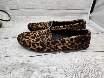M GEMI The Felize Mujer’s 39 Leopardo Pelo de pantorrilla Mocasín Mocasines Zapatos Foto 1 de 4
