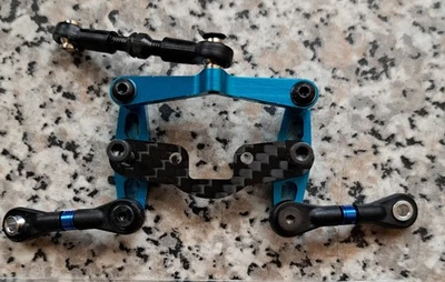 Tamiya TT-02 Ricambi Optionals Sterzo Cuscinetti Alluminio Carbonio - Immagine 1 di 4