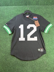 Men's New York Jets Joe Namath Mitchell & Ness Mesh Top Size Medium DEFECT - Picture 1 of 11