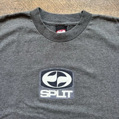 Camiseta Bam Margera vintage para mujer gris medio dividida skateboarding grunge años 2000 Foto 1 de 4