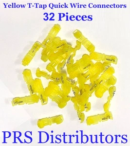 32 Stck. Gelb T-TAP Schnell Draht Steckverbinder Auto Audio Klemmen - Bild 1 von 3