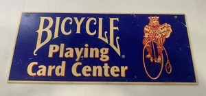 RARE Vintage Bicycle Playing Cards Sign Man Cave Home Decor Poker Game READ - Picture 1 of 10