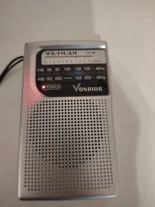 Radio Vondior Modelo # VX-W Portátil WB FM AM. Probado y funcionando  - Imagen 1 de 4