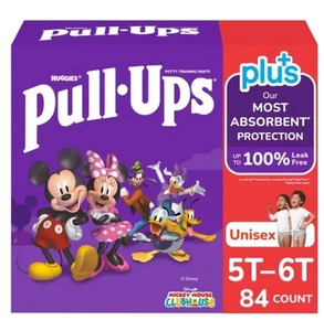 ✨Huggies Pull Ups 5T-6T Training Pants For Boys & Girls, 84 Ct - Disney✨ - Picture 1 of 5