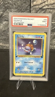 PSA 9 Squirtle 68/82 Team Rocket 1st Edition (2000) - Image 1 of 2