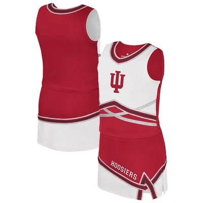 Girls Youth Colosseum Crimson Indiana Hoosiers Lollipop Park Cheer Two-Piece Set - Image 1 of 3