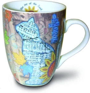 Divinity Boutique Owl Mug - Inspirational Ceramic Coffee Mug with Scripture for - Picture 1 of 12