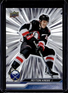 2023-24 Upper Deck Series 1 Outburst Silver Peyton Krebs #19