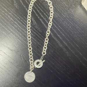 Collana Tiffany & Co Return To Tiffany Heart Tag Toggle Argento Sterling 70 grammi - Foto 1 di 5
