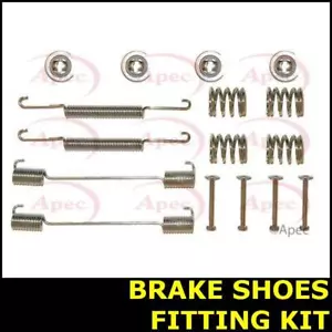 Brake Shoes Fitting Kit Rear FOR RELIANT RIALTO 800 850 82->95 Petrol Apec - Picture 1 of 3
