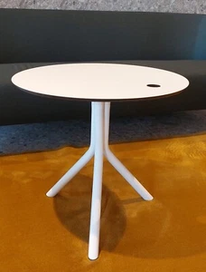 tavolino da salotto design in laminato bianco facile da montare - Foto 1 di 1
