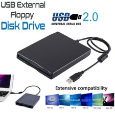3.5 Inch USB 2.0 Portable External Floppy Disk Drive 1.44Mb Reader FDD PC Laptop