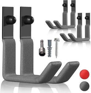 Garage Hooks For Hanging Heavy Duty Ladder Hooks For Garage Wall Hanger Metal J - Picture 1 of 9