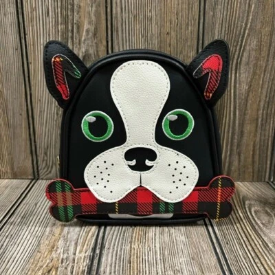 Bath And Body Works Limited Edition Holiday Boston Dog Cosmetic Mini Bag - Image 1 of 2