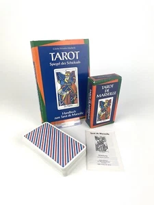 Tarot de Marsella cartas de adivinación 1990 cartas del tarot + libro espejo del destino - Imagen 1 de 21