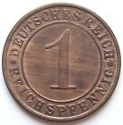 Coin Weimar Republic 1 Reichspfennig 1925 A IN Uncirculated