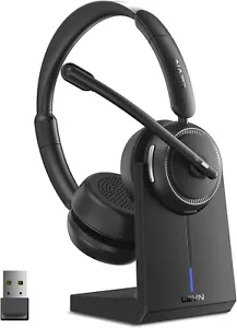 LEVN Wireless Headset mit Mikrofon für die Arbeit, Bluetooth Headset mit Mikrofon - Bild 1 von 6