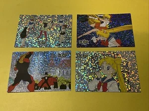 Sailor Moon 1997 Dart Prismatic 4 cards LP FREE SH - Picture 1 of 10