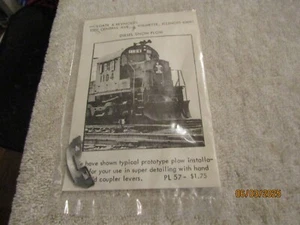 Holgate & Reynolds O Scale Metal Diesel Locomotive Snow Plow PL-57 NOS NIP - Imagen 1 de 2
