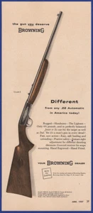 Vintage 1957 BROWNING .22 automatische Gewehrpistole Jagd Ephemera 1950er Jahre Druckanzeige - Bild 1 von 1