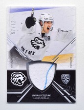 2021-22 Sereal KHL Jersey Swatch #JER-015 Lukas Sedlak 57/72
