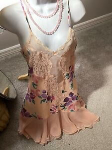 Vintage Victoria’s Secret Gold Label Fairy Babydoll Slip Dress Size S Orchid