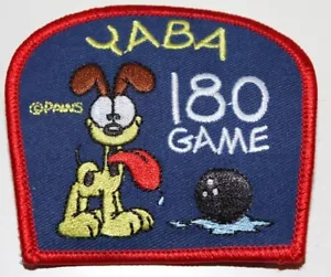 YABA YOUNG AMERICAN BOWLING ALLIANCE 180 GAME PATCH GARFIELD ODIE NEW OLD STOCK - Foto 1 di 1