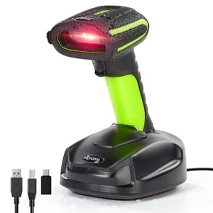 Escáner de código de barras industrial con código QR 2D Eyoyo IP65 impermeable lector POS inalámbrico - Imagen 1 de 14