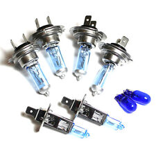 VW Polo 6N2 H1 H7 501 55w ICE Blue Xenon HID High//Low//Side Headlight Bulbs Set