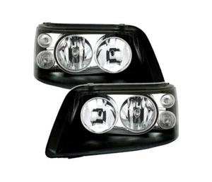 Set Headlights TFL for VW T5 Bus Caravelle Multivan 2003-2009 VP187 Chrome LHD - Picture 1 of 6