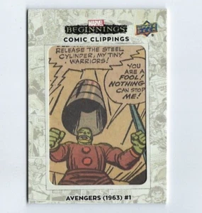 2022 Upper Deck UD Marvel Beginnings VOL.2 S.1 comic clippings CC-AVG1 32/35 - Picture 1 of 2
