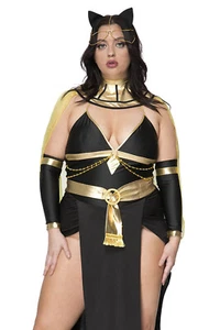 Plus Size Egyptian Princess Cleopatra 5pc Halloween Adult Costume 1X2X/3X4X - Picture 1 of 4