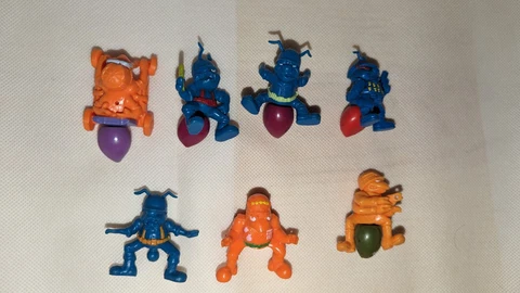 1987 Hasbro Army Ants Action Figure 2" Vintage Lot of 7 Cover