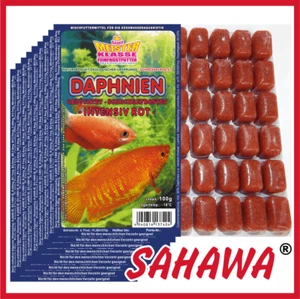 Frostfutter  Fischfutter Aquarium  10x 100g Blister Sorte:Daphnien intensiv rot - Bild 1 von 1