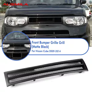 Parrilla de parachoques delantero de malla para Nissan Cube 2009-2014 2012 negro mate - Imagen 1 de 13