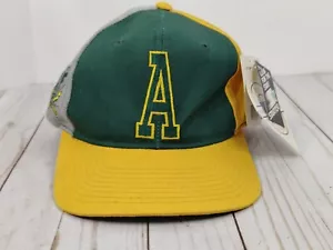Vintage Starter MLB Oakland A's Athletics Letterman Twill Snapback Hat NWT 90s - Picture 1 of 24